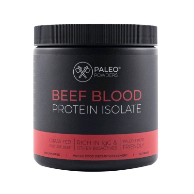 Aislado de Proteína de Sangre de Vacuno (criado en pastos) - Paleo Powders