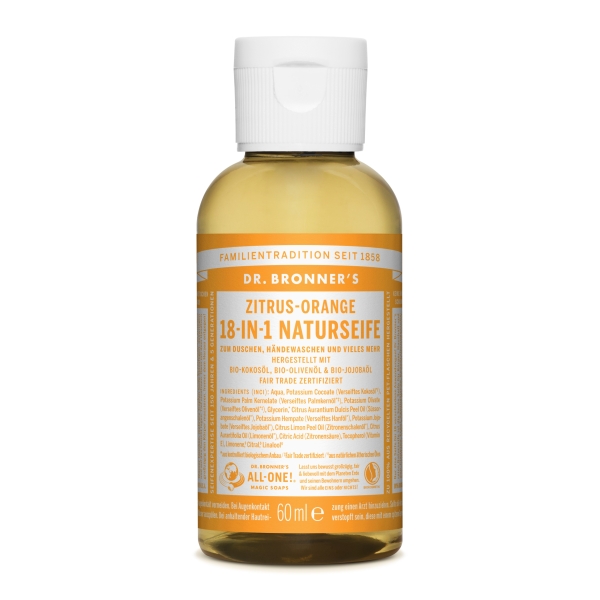 Dr. Bronner's Flüssigseife - Zitrus-Orange
