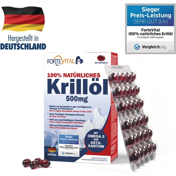 Krillöl-Kapseln aus der Antarktis