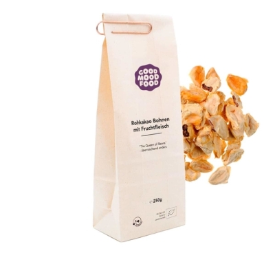 Fèves de cacao (crues) avec pulpe de goodmoodfood