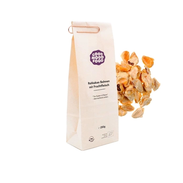 Fèves de cacao (crues) avec pulpe de goodmoodfood