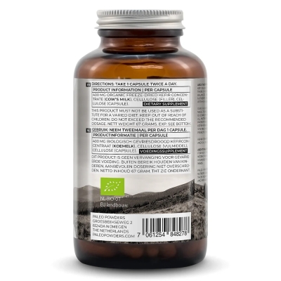 Hovězí varlata (krmená trávou) plus minerály Paleosoil od Paleo Powders