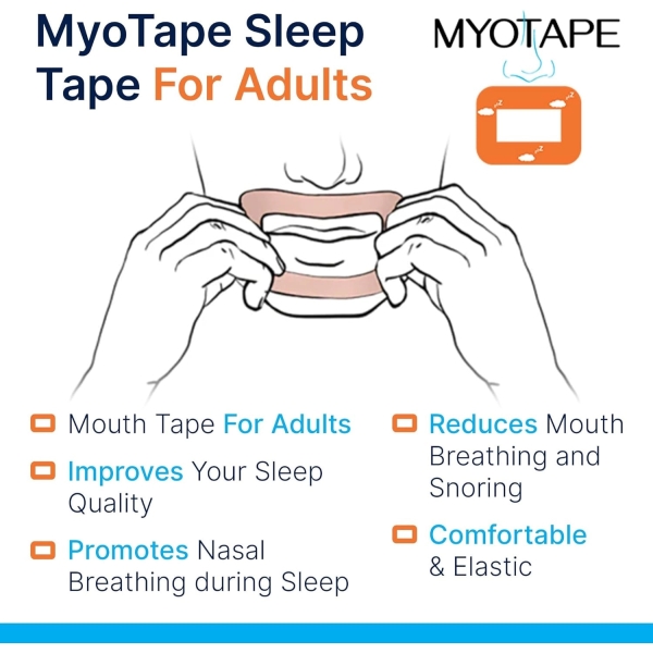 MyoTape Mundpflaster zur Förderung der Nasenatmung